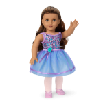 Truly Me™ #117 Doll & Dance All Day Set with wavy dark-brown hair