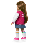 Truly Me™ 18-inch Doll #122 with straight dark-brown hair