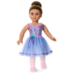 Truly Me™ #117 Doll & Dance All Day Set with wavy dark-brown hair