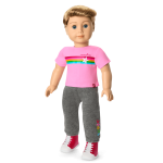 Truly Me™ 18-inch Doll #104 with straight caramel hair