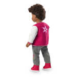 Truly Me™ 18-inch Doll #113 with curly dark-brown hair