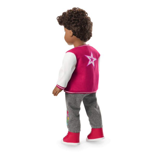 Truly Me™ 18-inch Doll #113 with curly dark-brown hair