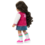 Truly Me™ 18-inch Doll #108 with curly black-brown hair
