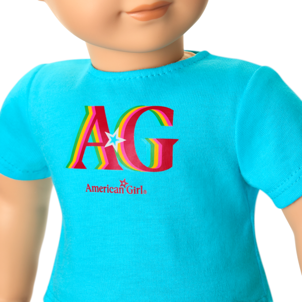 Truly Me™ 18-inch Doll #104 with straight caramel hair