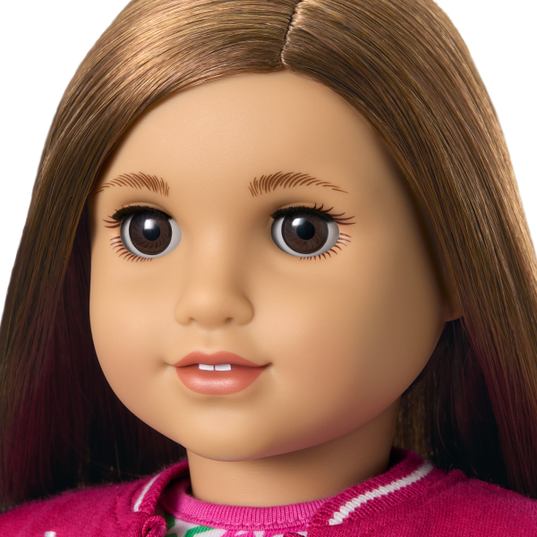 Truly Me™ 18-inch Doll #107 with straight brown hair