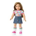 Truly Me™ 18-inch Doll #118 with curly caramel hair