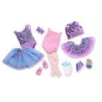 Truly Me™ #127 Doll & Dance All Day Set with curly dark-brown hair