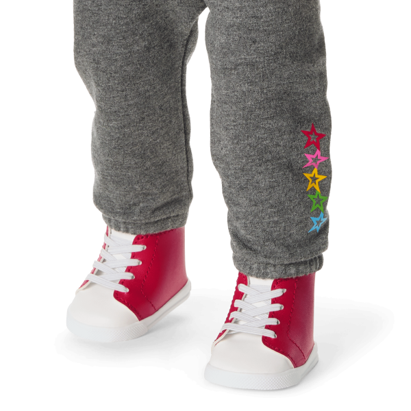 Truly Me™ 18-inch Doll #113 with curly dark-brown hair