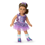 Truly Me™ #117 Doll & Dance All Day Set with wavy dark-brown hair