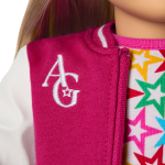 Truly Me™ 18-inch Doll #100 with straight layered blonde hair