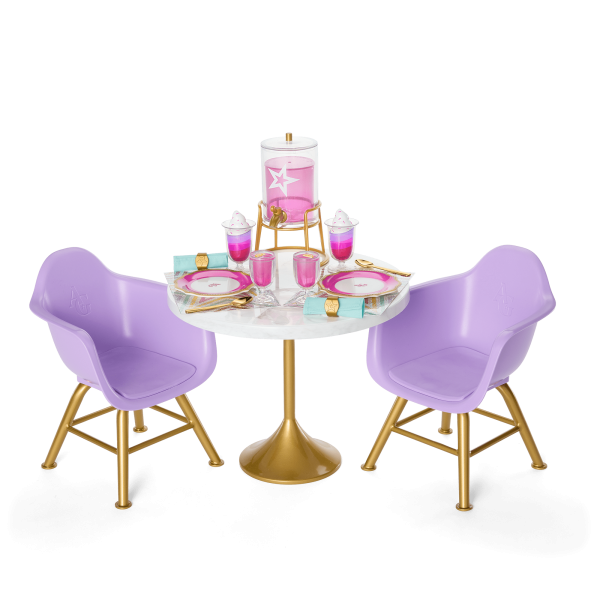 Kitchen Table for Two Set for 18-inch Dolls