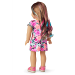 Truly Me™ 18-inch Doll #101 with wavy caramel hair