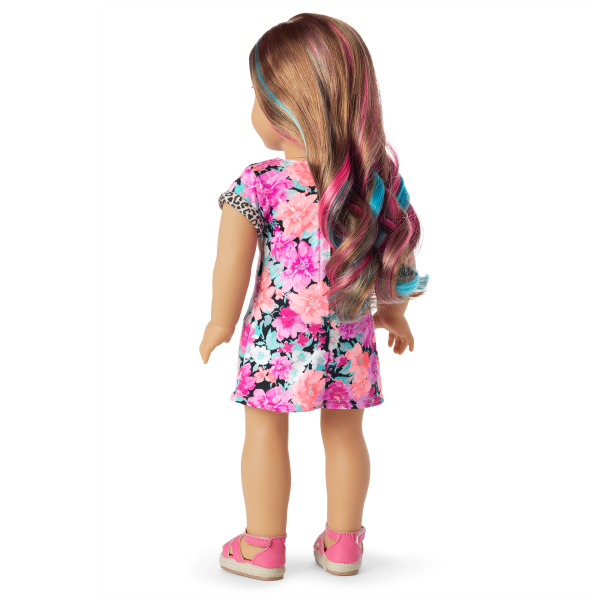 Truly Me™ 18-inch Doll #101 with wavy caramel hair