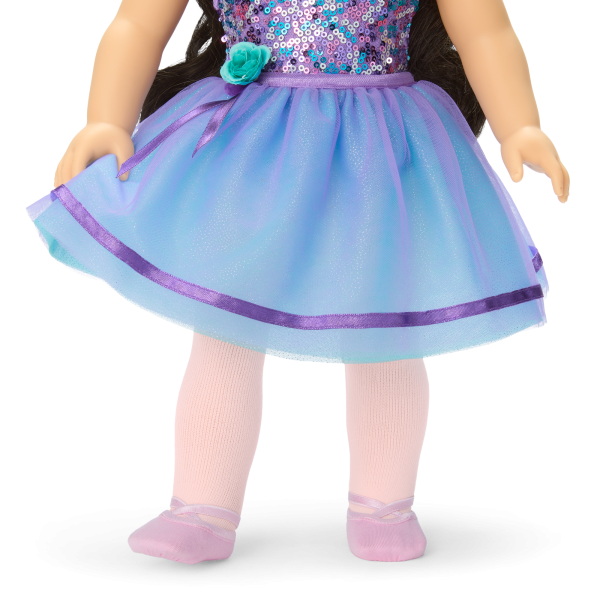 Truly Me™ #111 Doll & Dance All Day Set with wavy black-brown hair