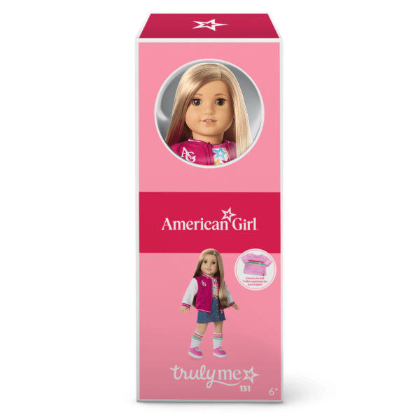 Truly Me™ 18-inch Doll #131 with straight blonde hair