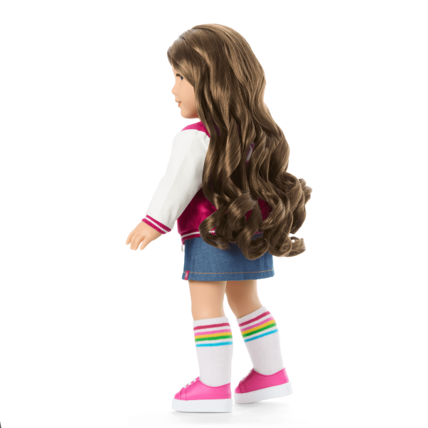 Truly Me™ 18-inch Doll #126 with wavy brown hair