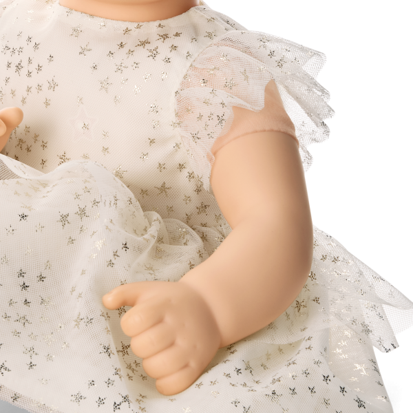 American Girl® x Janie and Jack Sparkly Cream Celebration Dress for Bitty Baby® Dolls