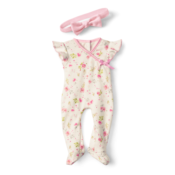 Beautiful Blooms Pajamas for Bitty Baby Dolls