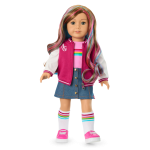 Truly Me™ 18-inch Doll #101 with wavy caramel hair