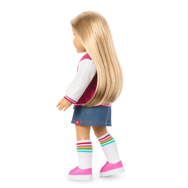Truly Me™ 18-inch Doll #131 with straight blonde hair