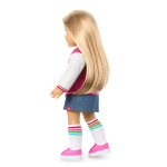 Truly Me™ 18-inch Doll #131 with straight blonde hair