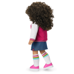 Truly Me™ 18-inch Doll #132 with curly dark-brown hair