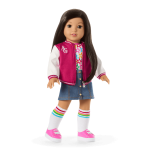 Truly Me™ 18-inch Doll #124 with straight black-brown hair
