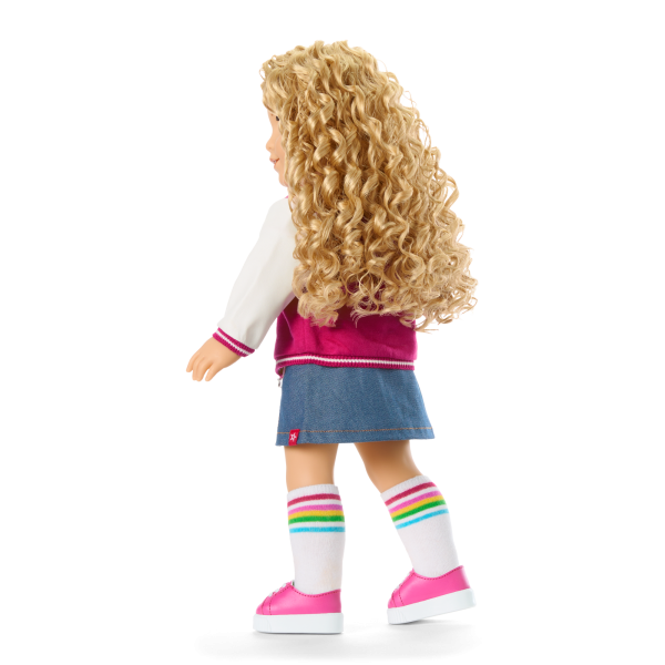 Truly Me™ 18-inch Doll #115 with curly blonde hair