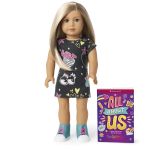 Truly Me™ 18-inch Doll #100 with layered straight blonde hair