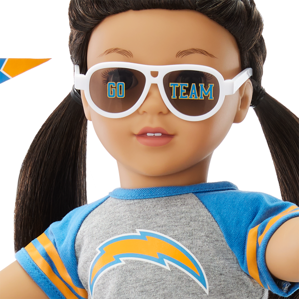 American Girl® x NFL Los Angeles Chargers Fan Outfit & Accessories for 18-inch Dolls
