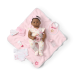 Bitty Baby® Doll #1 with black hair Care & Play Set