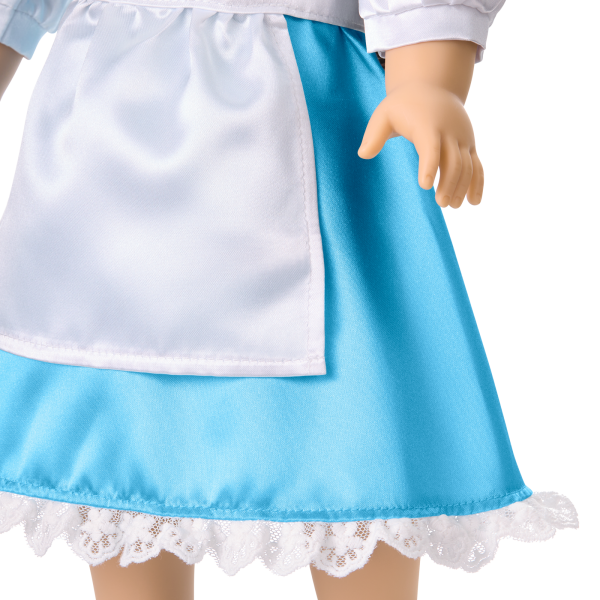 American Girl® Disney Princess Belle Blue Dress. Mrs. Potts. Chip & Accessories for 18-inch Dolls