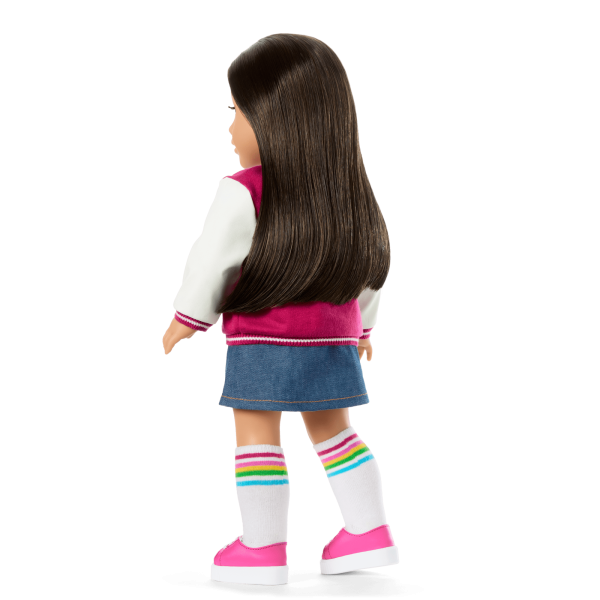 Truly Me™ 18-inch Doll #124 with straight black-brown hair