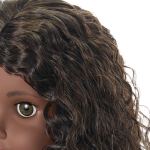 Truly Me™ 18-inch Doll #127 with curly dark-brown hair