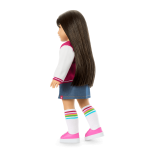 Truly Me™ 18-inch Doll #130 with straight black-brown hair