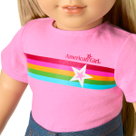 Truly Me™ 18-inch Doll #131 with straight blonde hair