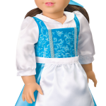 American Girl® Disney Princess Belle Blue Dress. Mrs. Potts. Chip & Accessories for 18-inch Dolls