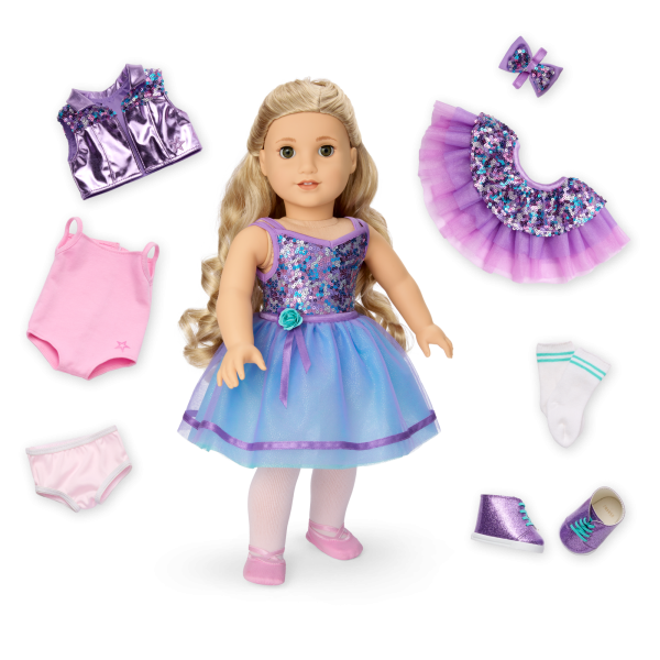 Truly Me™ #125 Doll & Dance All Day Set with curly blonde hair