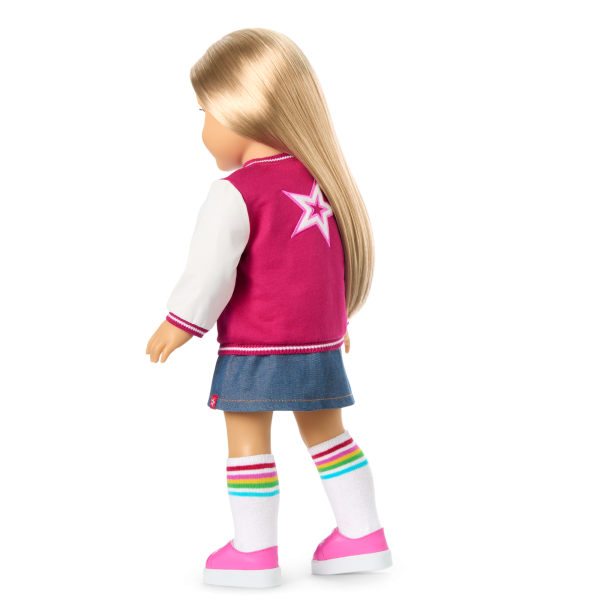 Truly Me™ 18-inch Doll #131 with straight blonde hair