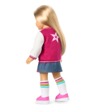 Truly Me™ 18-inch Doll #131 with straight blonde hair