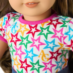 Truly Me™ 18-inch Doll #126 with wavy brown hair