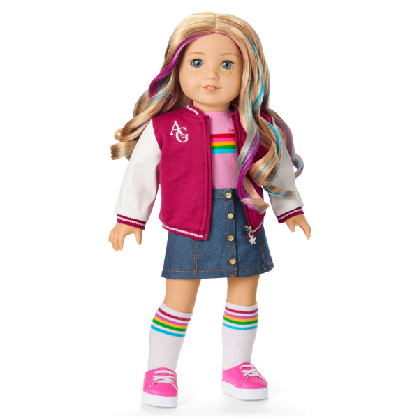 Truly Me™ 18-inch Doll #110 with wavy blonde hair