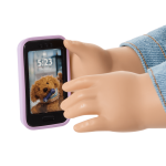 Purple Pom Phone & Accessories for 18-inch Dolls