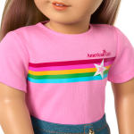 Truly Me™ 18-inch Doll #100 with straight layered blonde hair