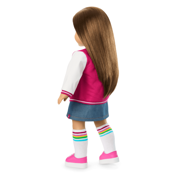 Truly Me™ 18-inch Doll #107 with straight brown hair