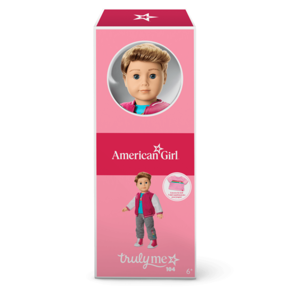 Truly Me™ 18-inch Doll #104 with straight caramel hair