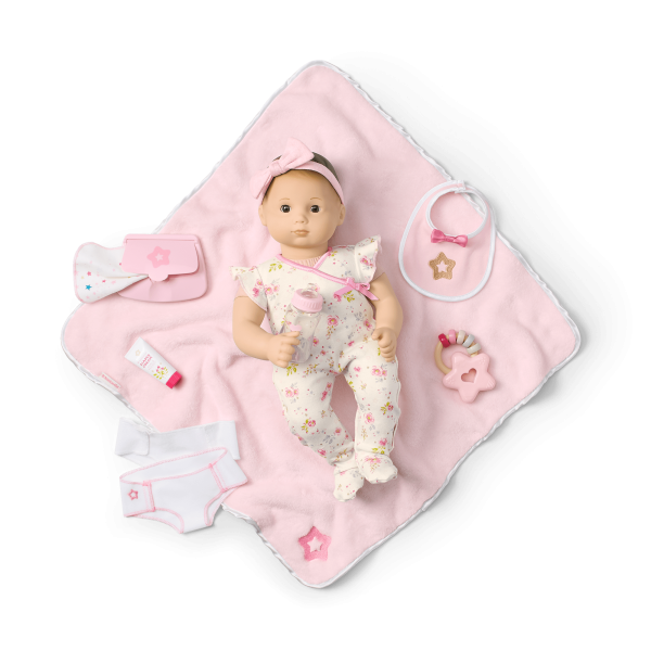 Bitty Baby® Doll #2 with brown hair Care & Play Set