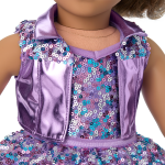 Truly Me™ #117 Doll & Dance All Day Set with wavy dark-brown hair