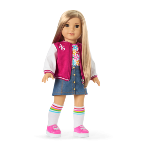 Truly Me™ 18-inch Doll #131 with straight blonde hair
