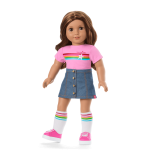 Truly Me™ 18-inch Doll #117 with wavy dark-brown hair